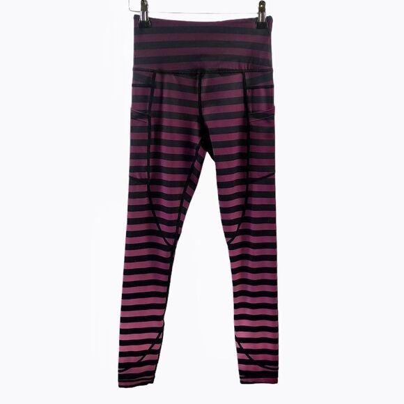 Zyia Pink Ombre Striped Leggings Size 0 - Picture 1 of 11